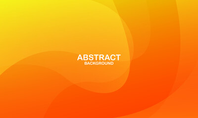 Wall Mural - Orange abstract background with waves. Eps10 vector