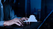 © Surasak Chuaymoo - Businessman work with laptop and analyzing distribution data with histogram graph statistical process control and development process at workplace, quality control improvement concept