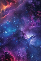 colorful universe with nebula for background