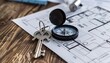 © Apiwat - A compass and a key placed on a table surrounded by financial plans and property blueprints, symbolizing guidance and unlocking opportunities in SCI creation