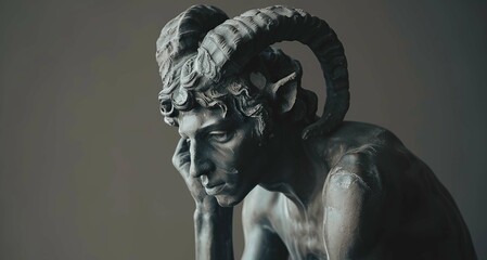 Wall Mural - Faun statue