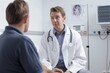 © tiena - Man doctor talking to patient. AI generative