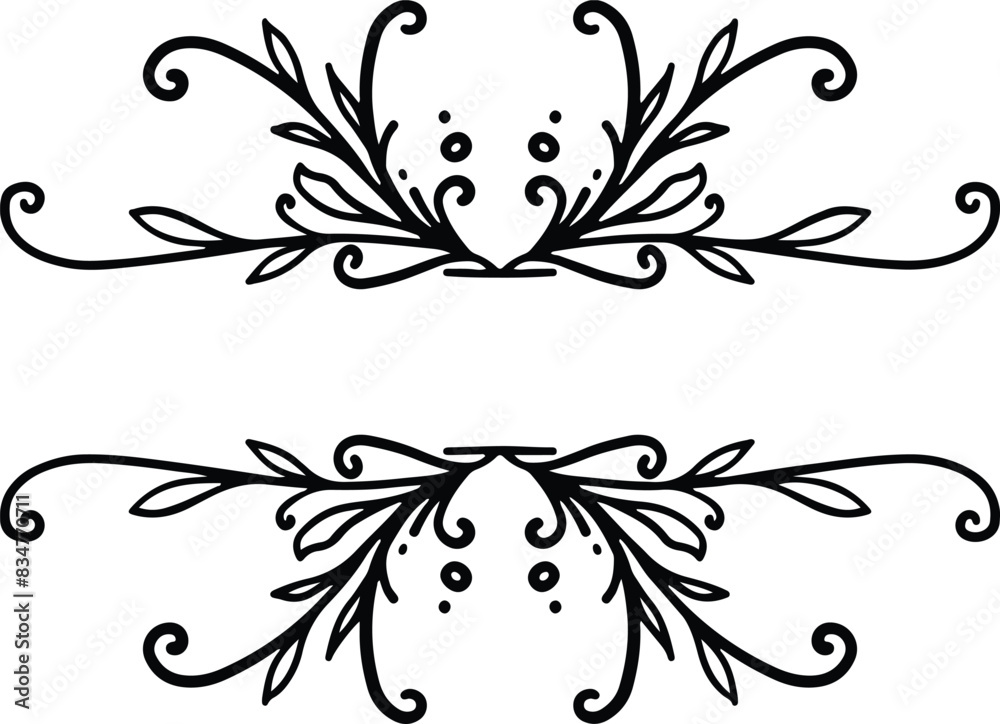 Split Monogram frame Vector Card Invitation Elements Victorian Grunge ...