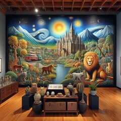 Wall Mural - 96 117. Community museum - A museum that serves as a cultural hu