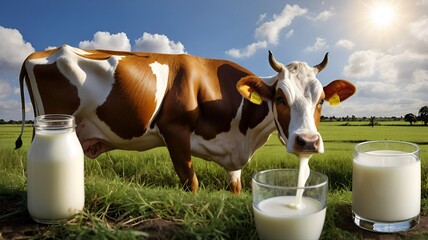 milk and cows