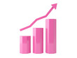 © TONSTOCK - a pink graph with a arrow pointing up