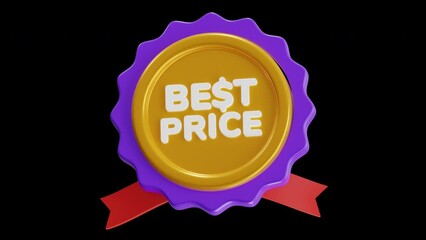 Poster - 3D Animation of Best Prices Provide Affordable Choices | Alpha Channel