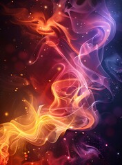 Poster - Colorful smoke background