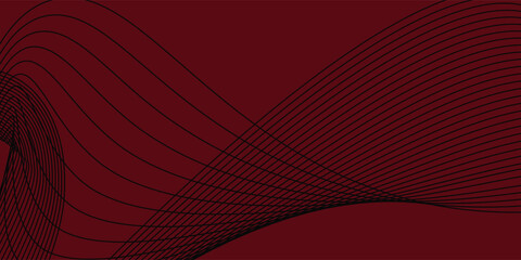 Wall Mural - Red maroon background with 3D modern wave curve abstract presentation background. Luxury paper cut background. 3d vector illustration for decoration,