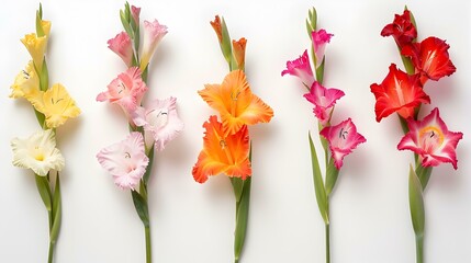 gladiolus flowers five