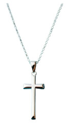 Wall Mural - PNG A silver Christ Cross necklace cross pendant jewelry.