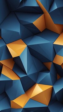 Abstract polygonal space blue background