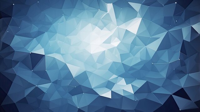 Abstract polygonal space blue background