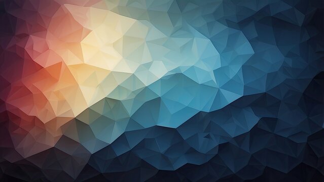 Abstract polygonal space blue background