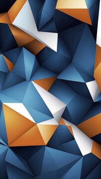 Abstract polygonal space blue background