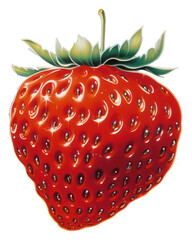 Wall Mural - PNG Strawberry fruit plant food.