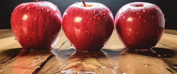 Poster - a group of apples on a table