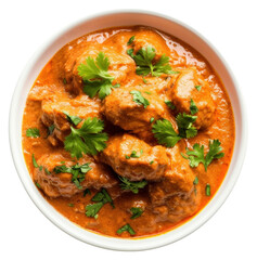 Wall Mural - PNG Photo of chicken tikka masala curry food meat.