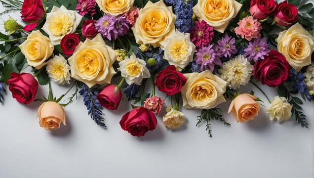 A collection of flowers including one that says flowers background.