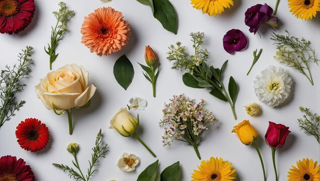 A collection of flowers including one that says flowers background.