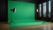 © MdMasud - A green screen with a green backdrop for a photo shoot background.