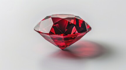 A deep red sapphire represents spirituality.