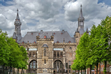 Sticker - Aachen Rathaus (city hall), Germany