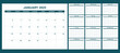 © Jordi - template 2025 calendar for company or school