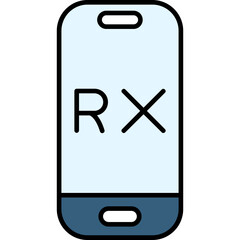 Wall Mural - Rx Icon