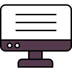 Canvas Print - Monitor Icon