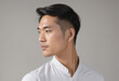 © Martina - Refreshing Asian Man in Profile: Casual Skincare Portrait of a Young Student