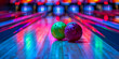 © Lidok_L - Two bowling balls are on a bowling lane