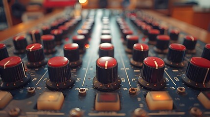 audio mixing console