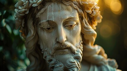 Poster - A serene depiction of Jesus Christ�s peaceful face.