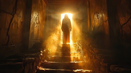Poster - An image of Jesus Christ standing at the door and knocking.