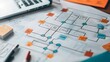 © peerawat - Design a visual guide to data modeling techniques. Include entity-relationship diagrams, star schema, and normalization, and their uses in database design.