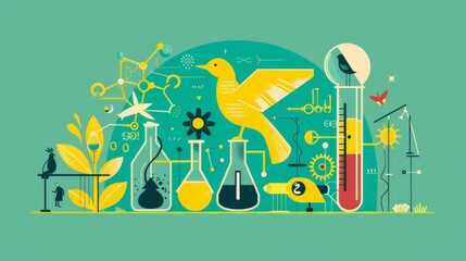 Canvas Print - Design an infographic on the scientific method in action through citizen science projects. Highlight examples where the public contributes to research