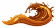© Alexander - Brown liquid wave splashes isolated