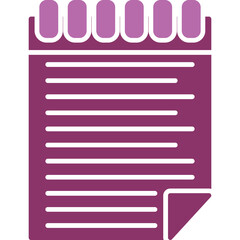 Sticker - Notepad Icon