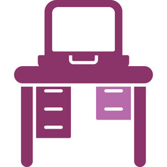 Poster - Office Desk Icon