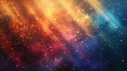 Wall Mural - Abstract dusted holographic background with multicolored overlay, retro vintage feel, rainbow light leaks, and defocused glow for creative designs