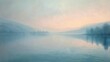 © taelefoto - An artistic depiction of serene weather by a lakeside at dusk. The calm water and the soft pastel colors of the sky create a minimalist scene that conveys tranquility and relaxation, perfect for a