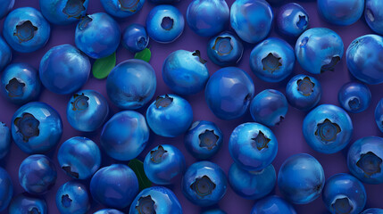 Wall Mural - Juicy blueberries close-up,beautiful blueberry background