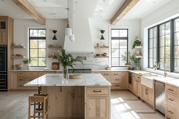 Step into the future of European design with this modern kitchen featuring sleek minimalist aesthetics, state-of-the-art stainless steel appliances