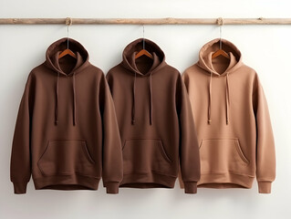 Premium Hoodie mockup, fashionable hoodie on hanger, Clothing mockup, apparel hoodie mockup