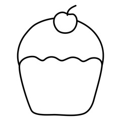 Wall Mural - Premium download icon muffin

