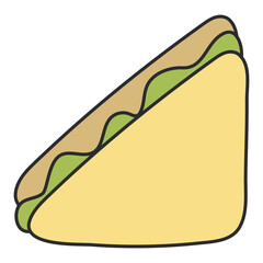 Poster - Modern design icon of sandwich 

