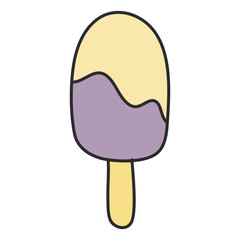 Wall Mural - A yummy icon of ice cream, popsicle vector 

