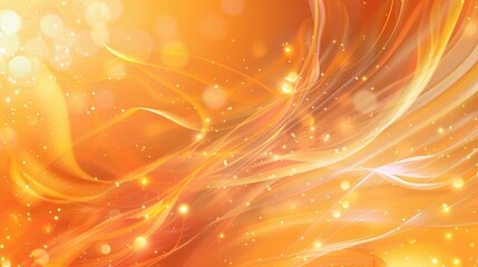 Poster - Abstract Background with a Shiny Orange Appearance