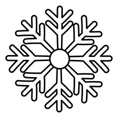 Modern design icon of snowflake 

